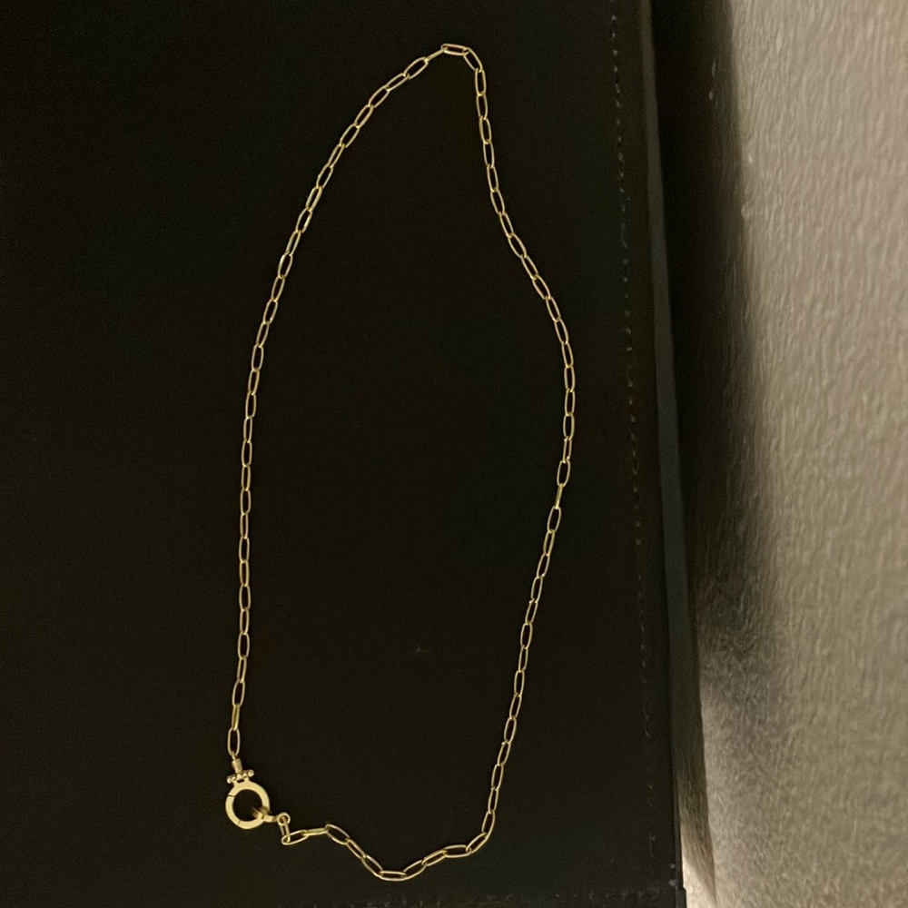 Gorjana mini Parker paper clip chain necklace